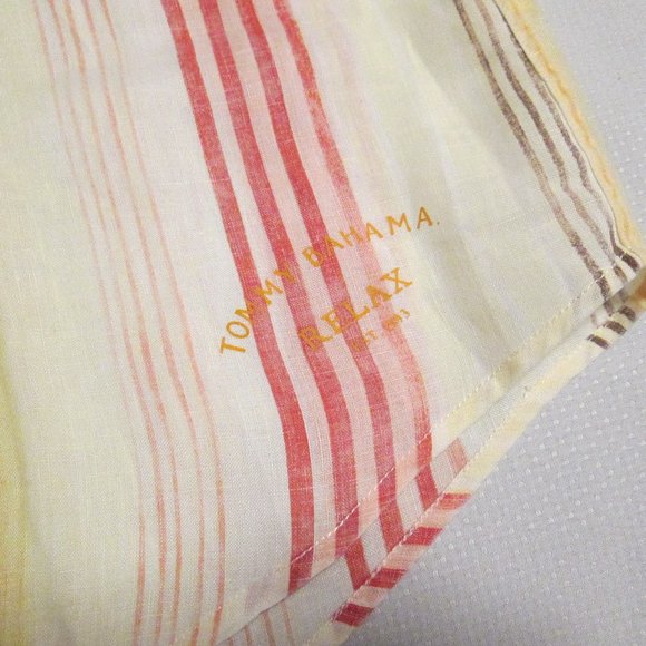 😎 TOMMY BAHAMA MEN’S STRIPE – MULTI-COLOR SHIRT – NEW SIZE XL 😎 - Picture 4 of 16